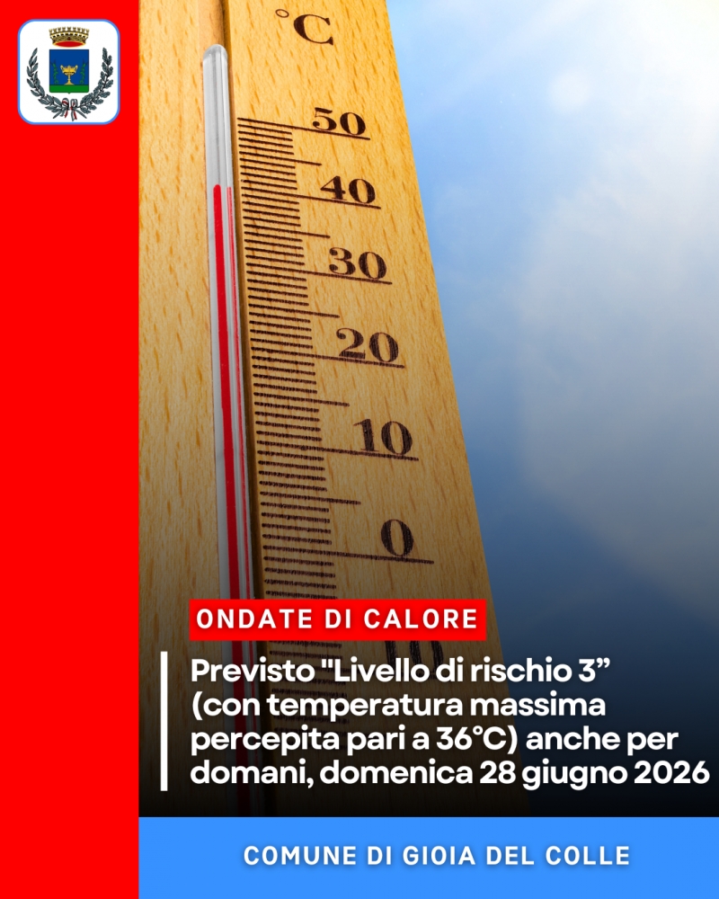 Ondate di calore: previsto \
