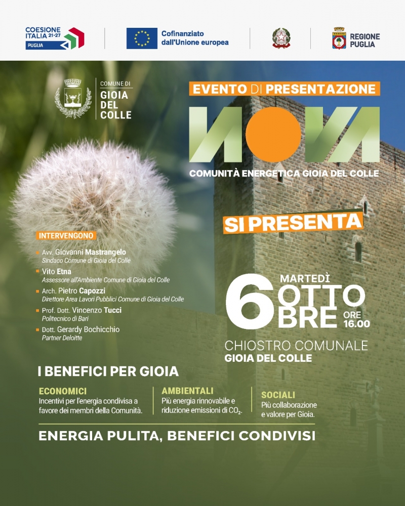 Marted� 6 ottobre l\'evento di presentazione di \